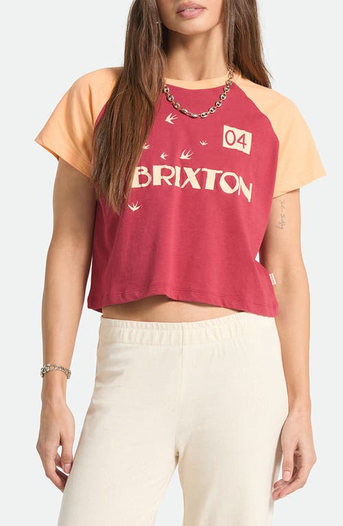 Brixton Brixton Swallow Sky Raglan Sleeve Crop Graphic T-Shirt