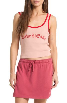 Brixton Brixton Take it Easy Ringer Organic Cotton Tank