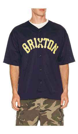 Brixton Brixton The Brixton Mesh Short Sleeve Baseball Jersey