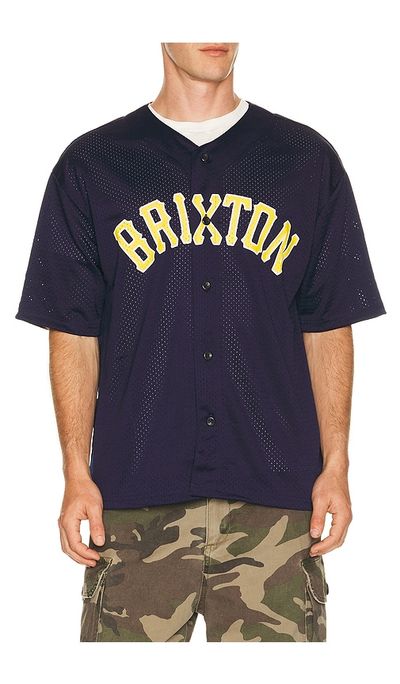 Brixton Brixton The Brixton Mesh Short Sleeve Baseball Jersey
