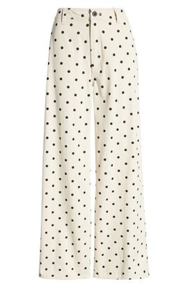 Brixton Brixton Victory High Waist Wide Leg Cotton Pants