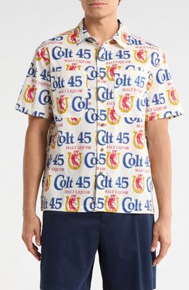 Brixton Brixton x Colt 45 Print Button-Up Shirt