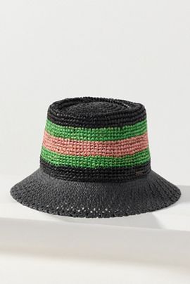 Brixton Ellee Festival Straw Bucket Hat