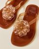 Brizza Arezzo Brizza Arezzo Flower Jelly Sandals in Orange, Women's at Urban Outfitters - 1