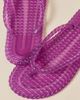 Brizza Arezzo Brizza Arezzo Rope Walk Jelly Flip Flop Sandals in Purple, Women's at Urban Outfitters - 4