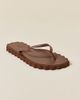 Brizza Arezzo Brizza Arezzo Scalloped Thong Sandals in Brown, Women's at Urban Outfitters - 3