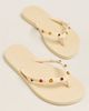 Brizza Arezzo Embellished Flip-Flop Sandals - 1