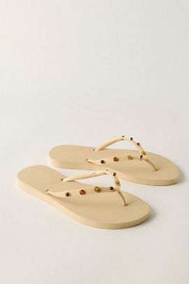 Brizza Arezzo Englewood Embellished Flip Flops