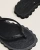 Brizza Arezzo Scalloped Flip-Flop Sandals - 3