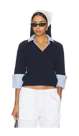 Brochu Walker Brochu Walker Ciara Polo Looker Sweater