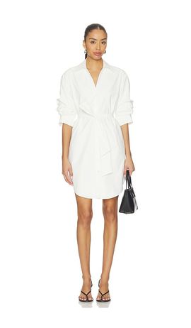 chinese dress ladies Brochu Walker Camel Melange Looker Vee Dress | Camel Melange main image 1