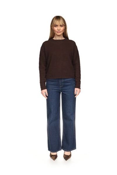 Brodie Pure Cashmere Brodie Pure Cashmere 100% Cashmere Cable Sleeve Crew Sweater