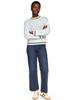 Brodie Pure Cashmere Brodie Pure Cashmere Stitchy Trim Crew Sweater - 5
