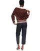Brodie Pure Cashmere Brodie Pure Cashmere Stitchy Trim V-Neck Sweater - 3
