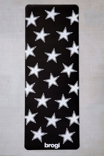 Brogi Yoga Brogi Yoga Star Print Rubber Yoga Mat in Oyster at Urban Outfitters