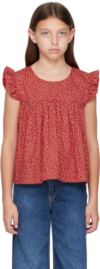 Broken Telephone Broken Telephone SSENSE Exclusive Kids Red Pinnie Top