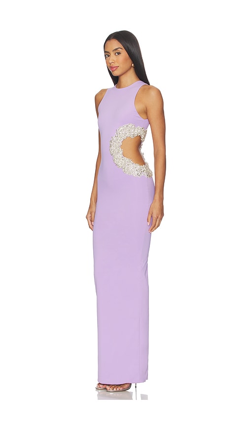 bronx and banco violet flared dress Majestic Maxi Coral Dress 8 main image 1