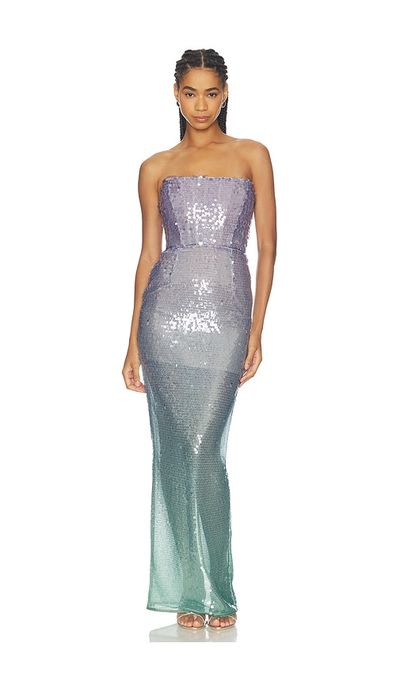 Bronx and Banco Bronx and Banco Ibiza Ombre Farah Strapless Maxi Dress