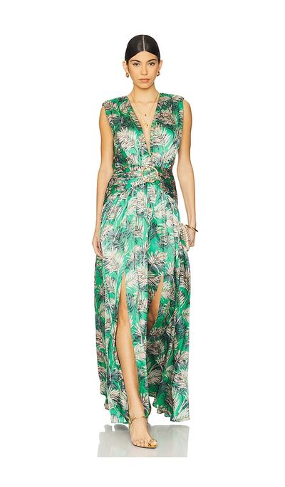 green strapless midi dress Genesis Strapless Midi Dress