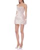 Bronx And Banco Bronx And Banco Strapless 3D Metallic Floral Mini Dress - 5