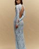 Bronx and Banco Long-Sleeve Fitted Lace Gown - 6