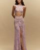 Bronx and Banco Naia Silk Lace Cutout Gown - 1