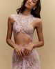 Bronx and Banco Naia Silk Lace Cutout Gown - 3