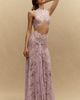 Bronx and Banco Naia Silk Lace Cutout Gown - 5