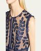 Bronx and Banco Saba Leaf-Appliqué Lace Midi Dress - 5