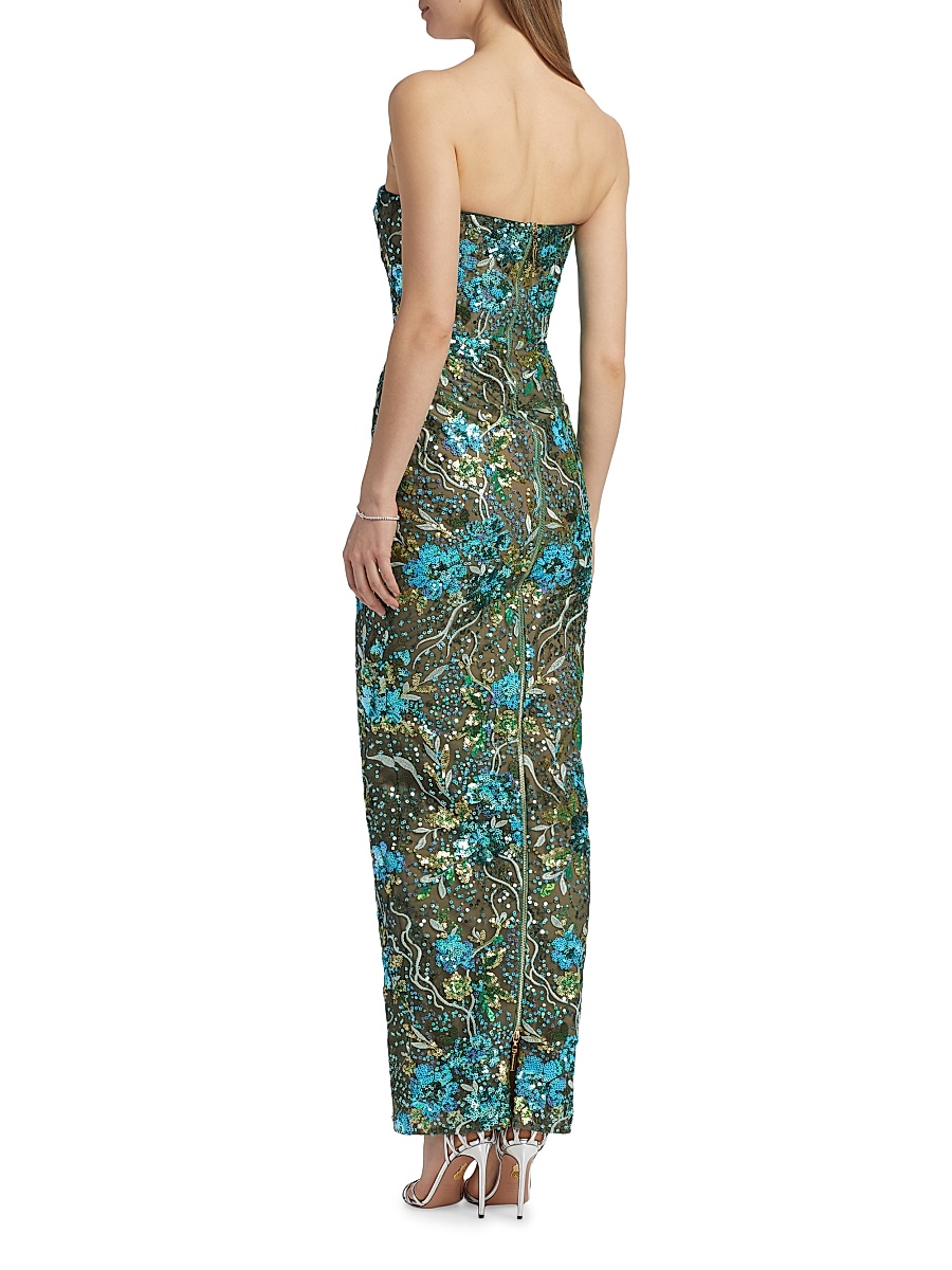 dahlia maxi dress in sequin multi bronx and banco Bronx Banco Dahlia Sequined Maxi Dress