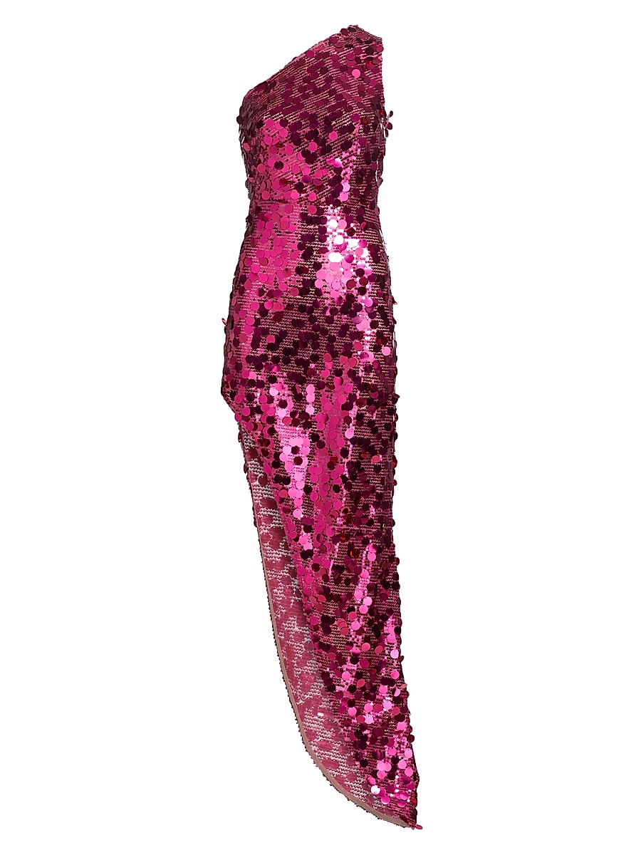 bronx and banco one shoulder dress Bronx Banco Tokyo One Shoulder Mini Dress in Gold Multi