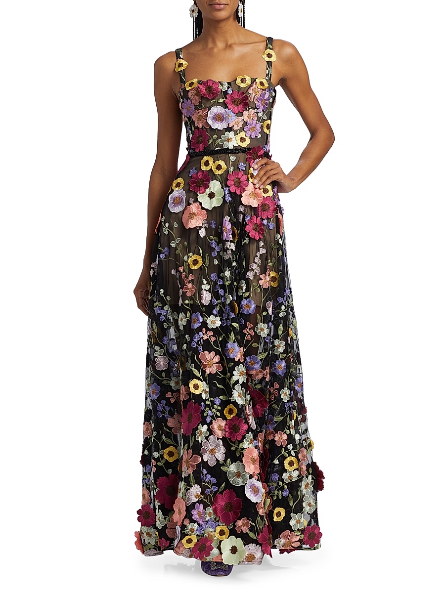 Bronx and Banco - Women's Jasmine Multi Floral Maxi Dress