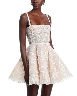 Bronx Banco Bronx And Banco Midnight Bridal Sequin Mini Dress