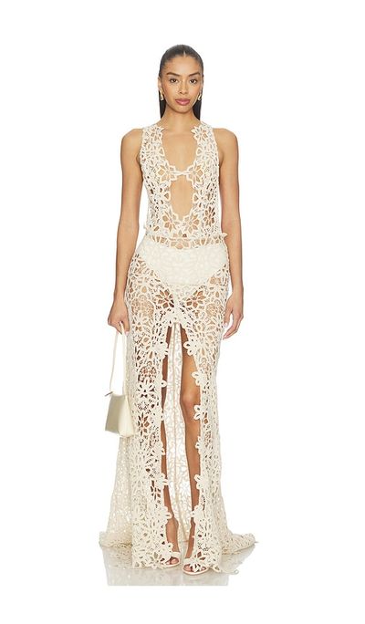 Bronx Banco Bronx Banco Akello Crochet Maxi Dress