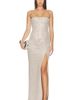 Bronx Banco Bronx Banco Allegra Pearl Veronica Maxi Dress With Slit - 1