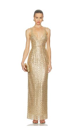 Bronx Banco Bronx Banco Allegra Sequin Maxi Dress