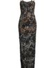 BRONX BANCO BRONX BANCO Dahlia Sequin & Crystal Floral Sheath Gown - 5