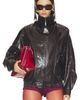 Bronx Banco Bronx Banco Faux Leather Croc Embossed Jacket - 1