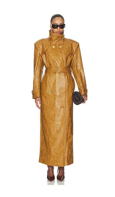 Bronx Banco Bronx Banco Faux Leather Trench Coat
