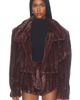 Bronx Banco Bronx Banco Faux Mink Long Sleeve Jacket - 2