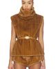 Bronx Banco Bronx Banco Faux Mink Sleeveless Vest - 2