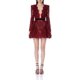 BRONX BANCO BRONX BANCO Long Sleeve Lace Minidress