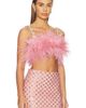 Bronx Banco Bronx Banco Madeline Diamond Feather Crop Top - 2