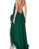 BRONX BANCO BRONX BANCO Madeline Feather Detail High-Low Gown - 2