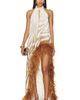 Bronx Banco Bronx Banco Madeline Zebra Halterneck Gown - 1