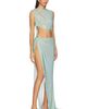 Bronx Banco Bronx Banco Morocco Sleeveless Cutout Diamond Gown - 2