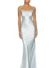 Bronx Banco Bronx Banco Silky Maxi Dress and Chiffon Cape with Feather Trim - 2