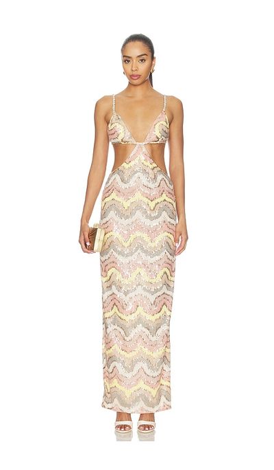 Bronx Banco Bronx Banco Sonia Sequin Cutout Maxi Dress