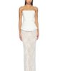 Bronx Banco Bronx Banco Strapless Satin And Lace Maxi Dress - 1
