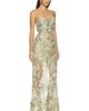 Bronx Banco Bronx Banco Tiffany Sequin Floral Farah Strapless Maxi Dress - 2